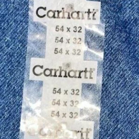 NWT Carhartt Men’s Relaxed Fit Tapered Leg Jeans | Men's Size 54x32, Women's 28 - Picture 3 of 6